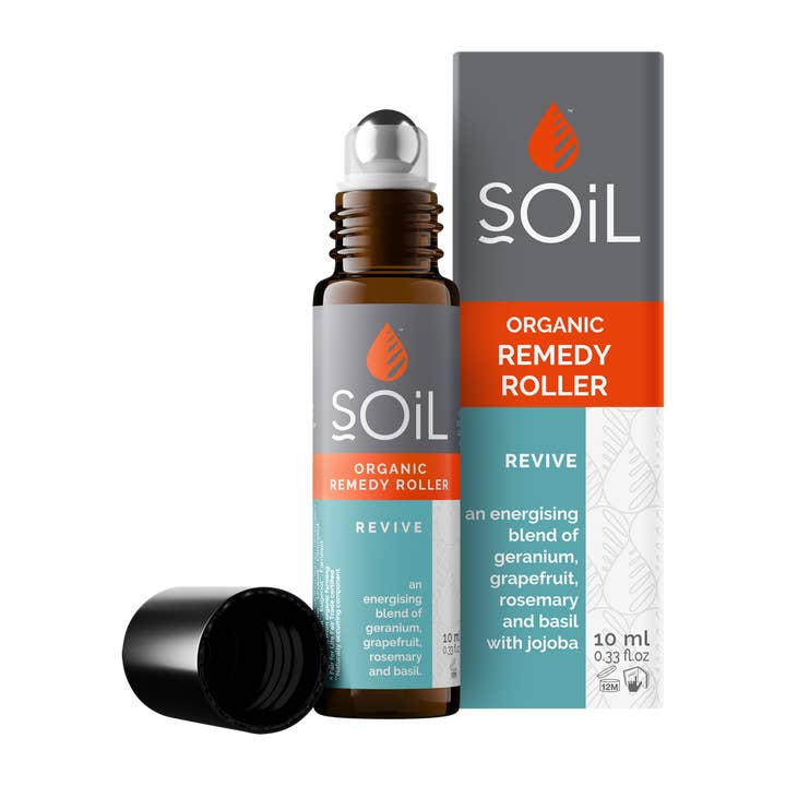 SOiL Organic Aromatherapy - Wholesale Essential Oil Roll-On - Revive - Organic Remedy Roller