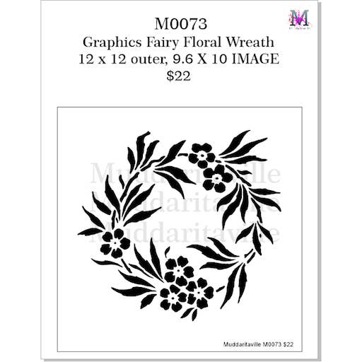 M0073 Floral Wreath for wholesale by Muddaritaville Studio
