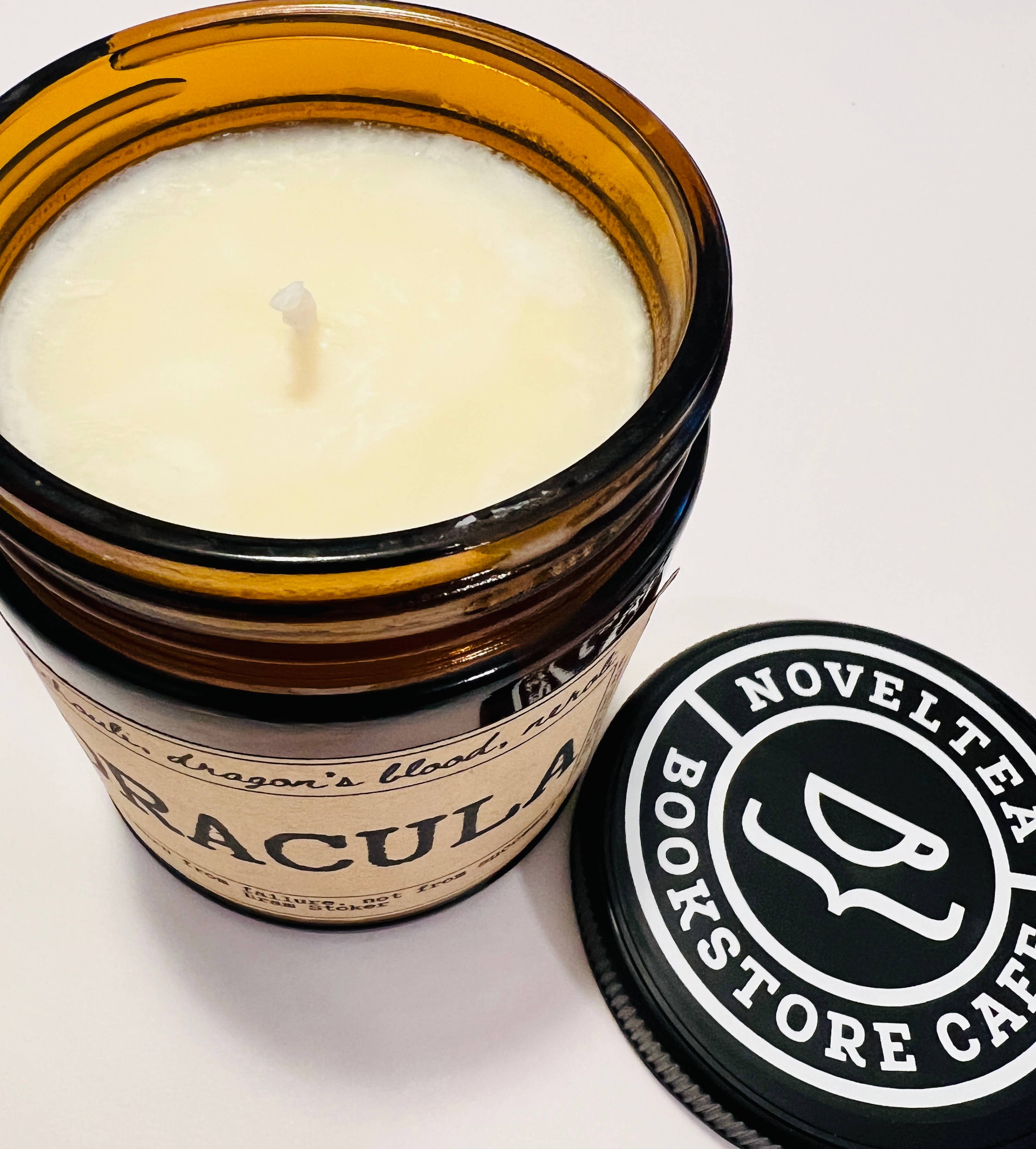 NovelTea Bookstore & Gifts - Wholesale Jar/Filled Candle - Dracula - Incense Scented Candle3