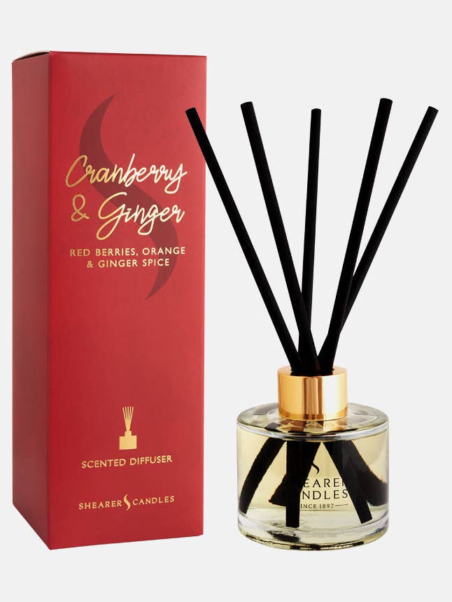 Cranberry and Ginger Scented Diffuser for wholesale by Shearer Candles