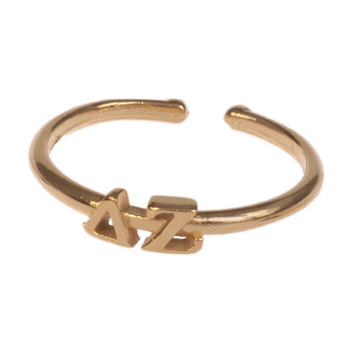 Delta Zeta Greek Letter Ring - Adjustable for wholesale by Shawn Paul