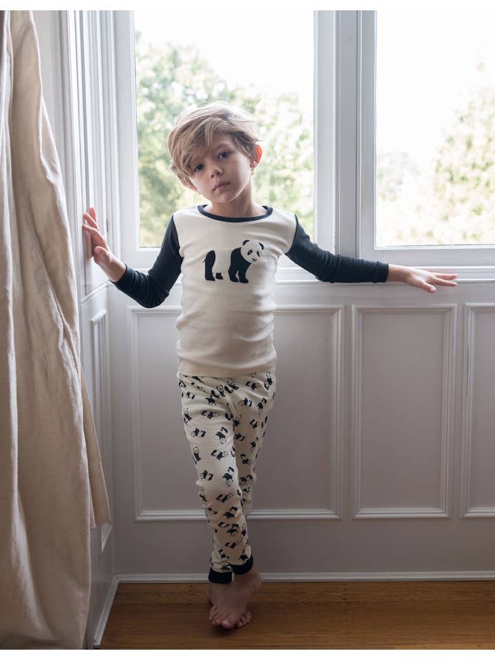 Leveret Pajamas - Vente Haut et bas de pyjama – enfant - Pyjama deux pièces en coton imprimé animaux2