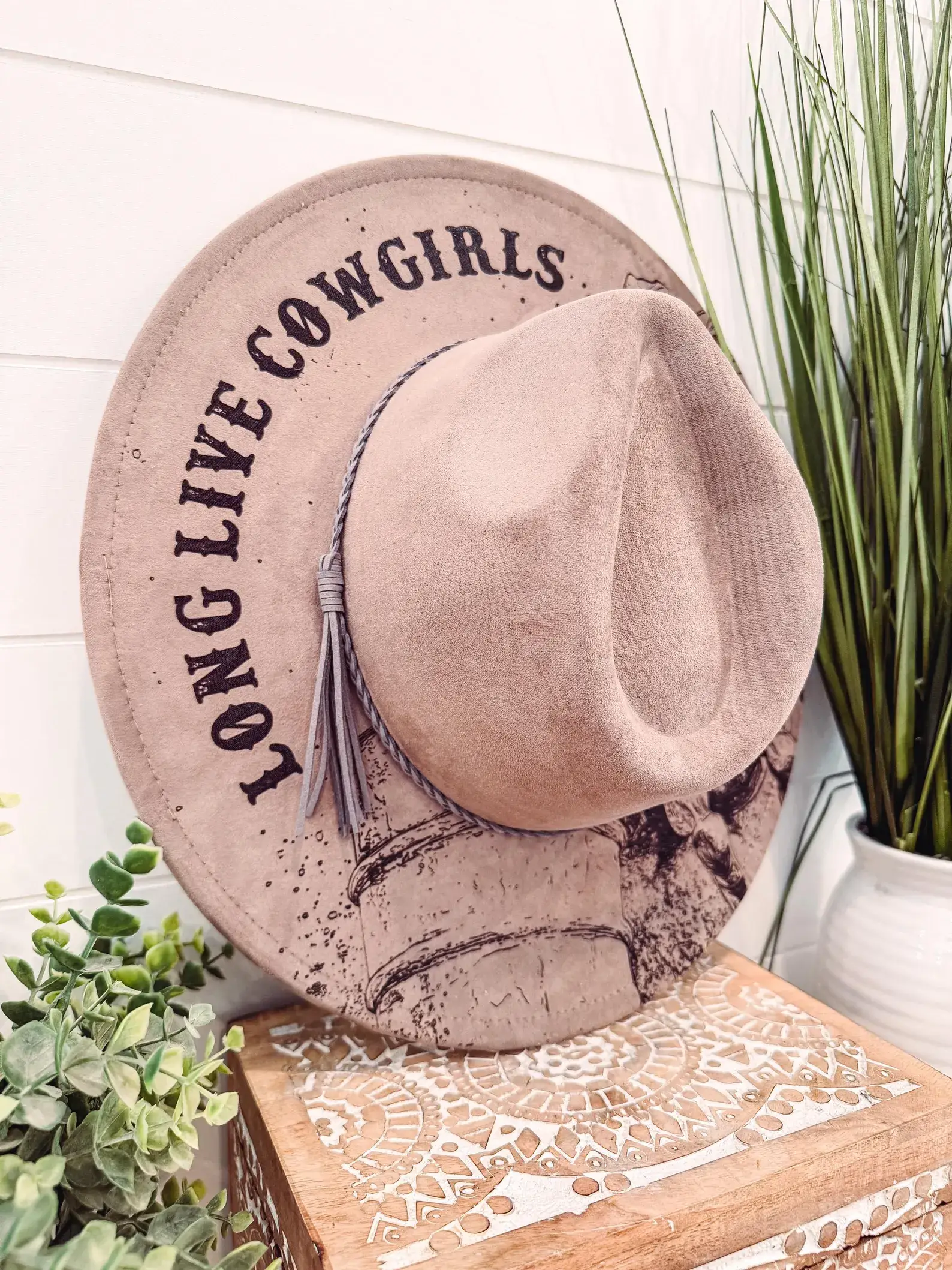 Willie & Dolly Designs - Wholesale Fedora - Women's - Engraved Barrel Racing Hat3