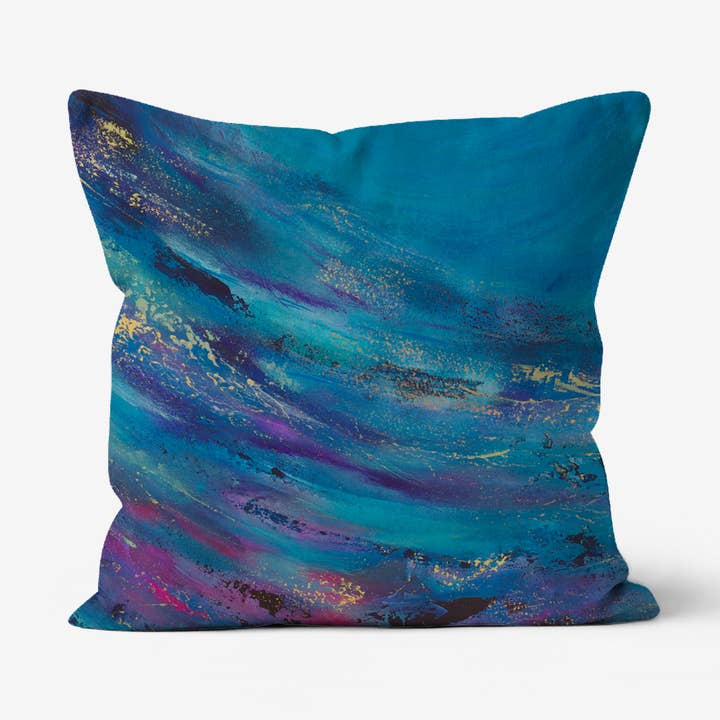 Raindrops In The Same Sea Cushions for wholesale by Lisa James Art