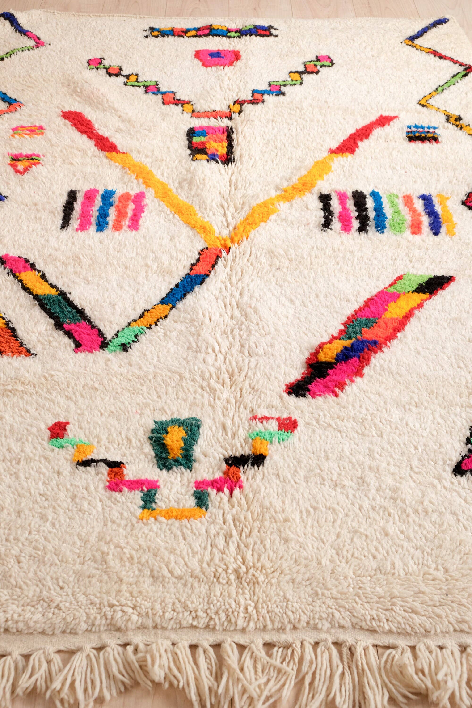 Moroccan Woven Treasures - Wholesale Vloerkleed - Marokkaans shagtapijt, handgetuft tapijt van zachte wol, vloerkleed met groot oppervlak6