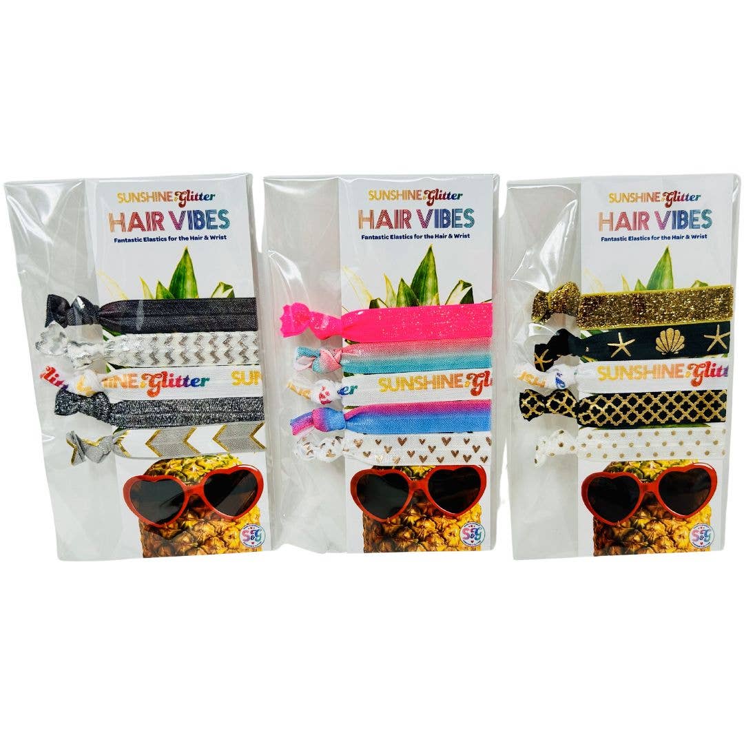 Sunshine & Glitter - Wholesale Hair Tie - Sunshine & Glitter Hair Vibes Fantastic Elastics3