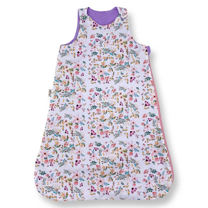 Gigoteuse bio en TENCEL FLEURI & LAVANDE pour la vente par luftabong