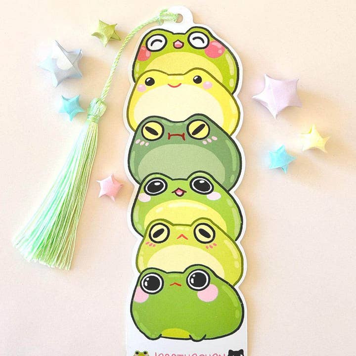 Double-Sided Bookmark | Gummy Frogs for wholesale by Jessthechen