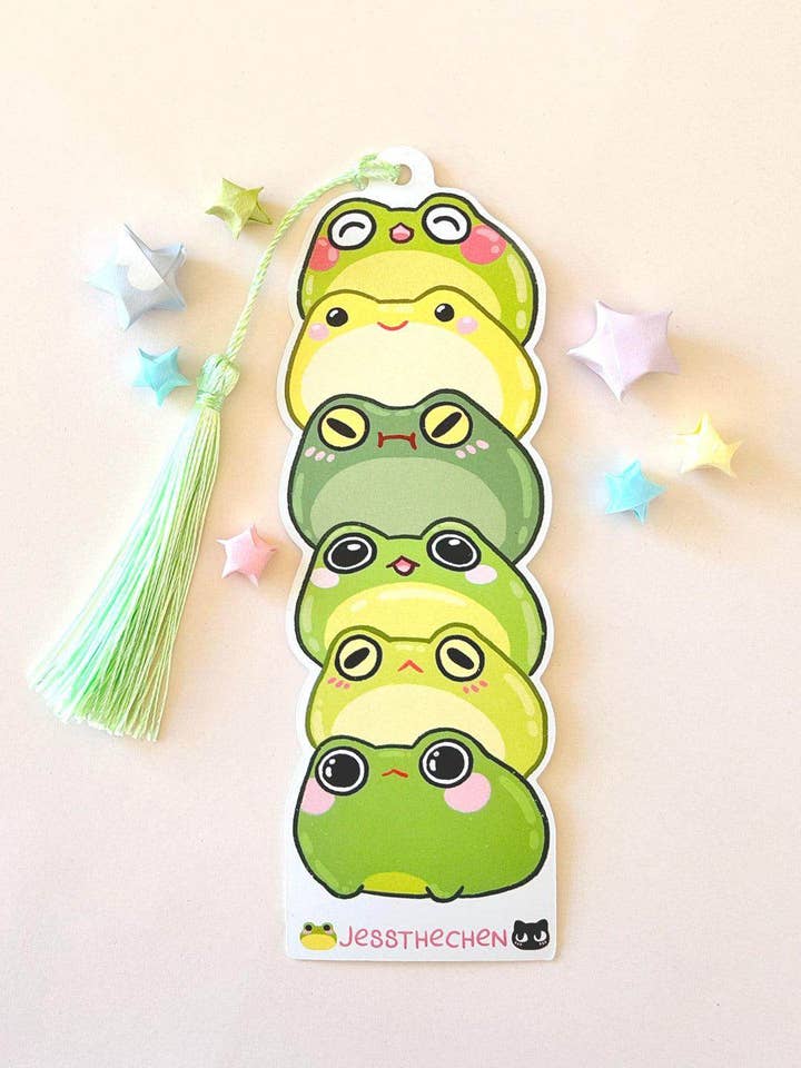 Double-Sided Bookmark | Gummy Frogs for wholesale by Jessthechen