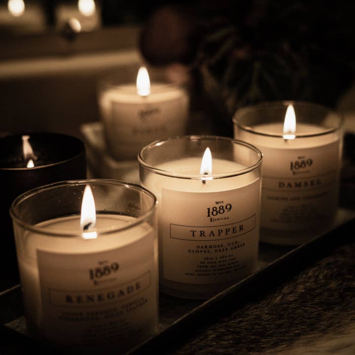 1889 Wax Lighting – wholesale Burkljus – 10oz Trapper Candle - Ingen låda