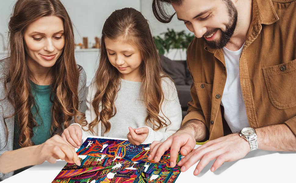 Trippy Puzzle Co – Engroshandel Puslespil - Voksen – Parisisk prisme træpuslespil 300PC6