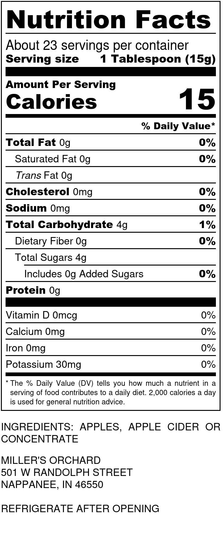 Amish Apple Butter - Wholesale Jam/Jelly - Amish Apple Butter - No Sugar Added (12 oz jar)2