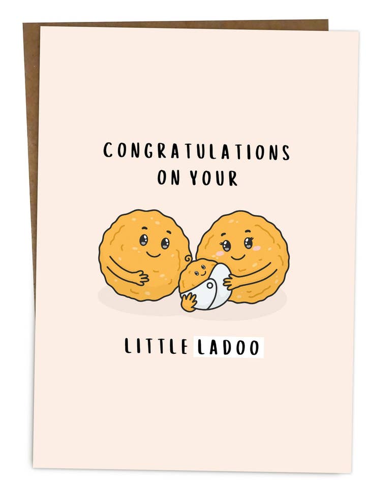 Congratulations Newborn Baby South Asian Indian Card for wholesale by BYANIKA