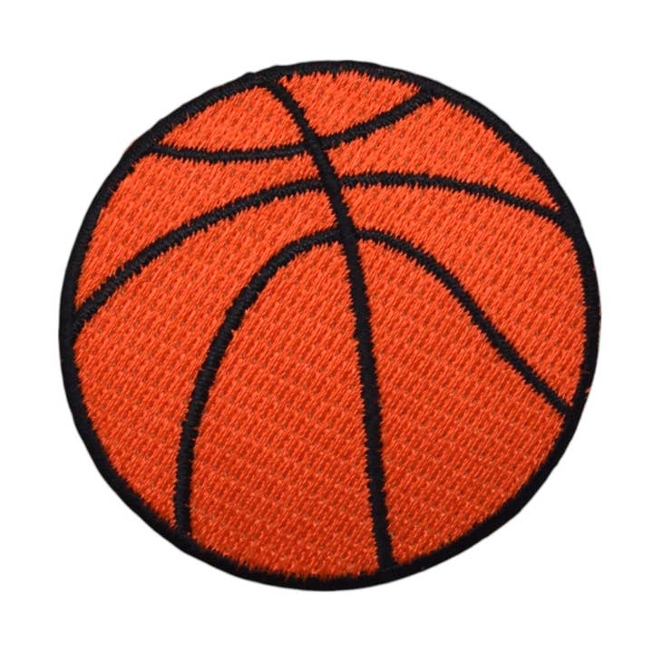 Basketboll - Sport - 2,25" - Broderat påstrykbart märke för wholesale av Wholesale Applique