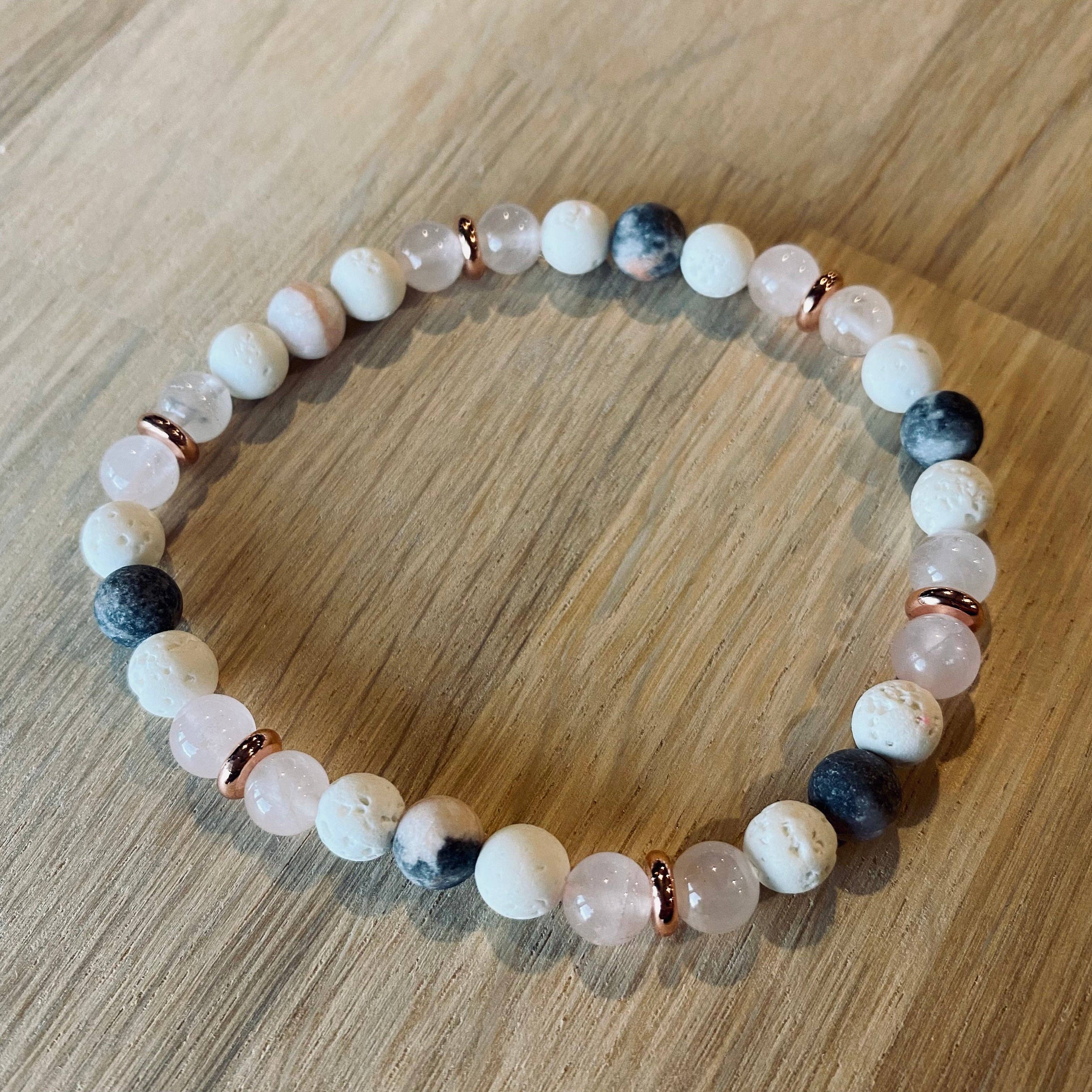 Brentwood Collective - Wholesale Beaded bracelet - Aroma Bracelet | Pink Zebra2