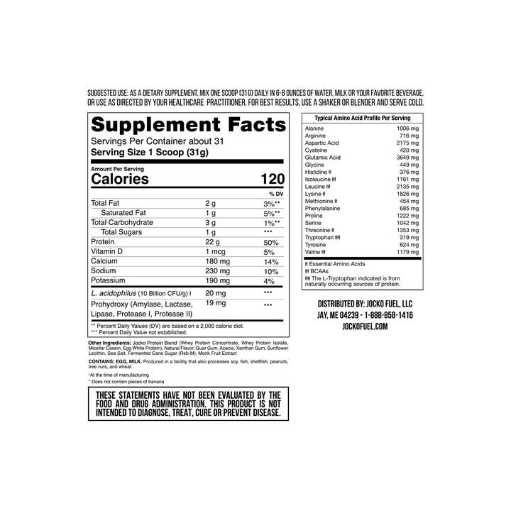 Campus Protein - Wholesale Protein/Superfood Powder - Jocko Fuel Molk Protein Powder8