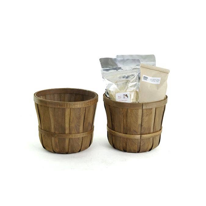 Buhi Imports - Wholesale Plant Pot - 9 inch Woodchip Bushel Basket with liner2