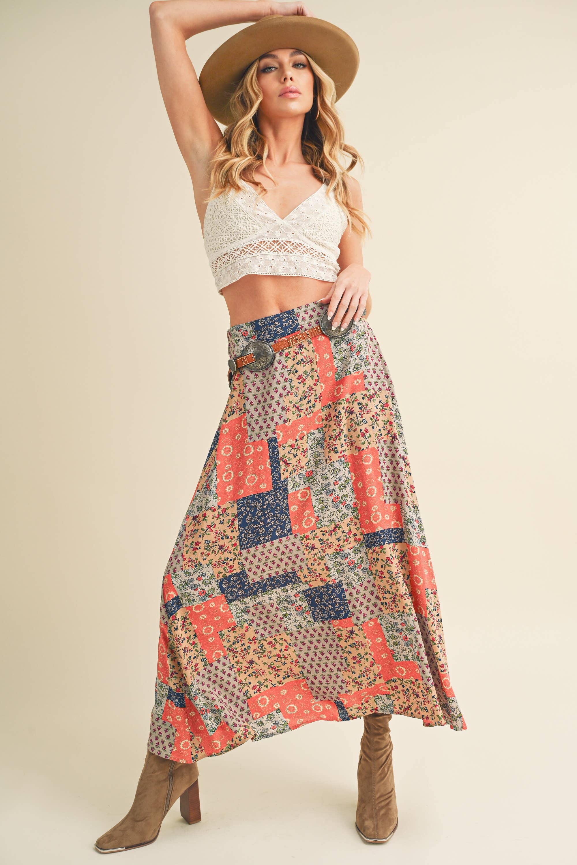AEMI + CO - Wholesale Skirt - Women's - 773DN Bradyn Print Skirt18