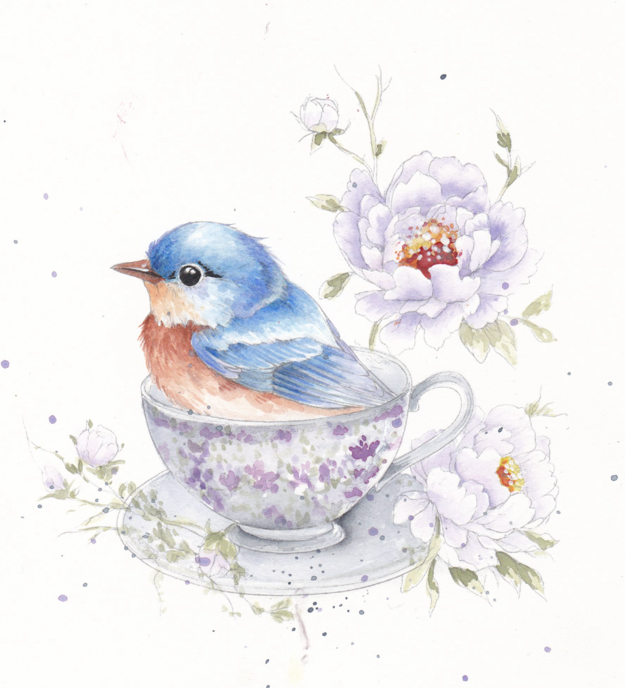 willowwolfe – Großhandel Skizzenbuch/Skizzenblock – Federn & Feinheiten Aquarell-Arbeitsbuch5