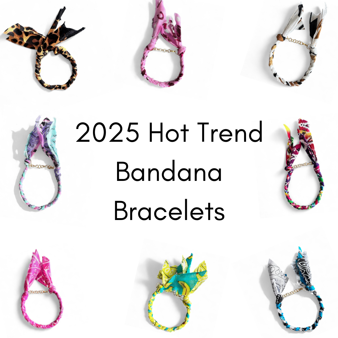 Karma Cat Jewelry Co. - Wholesale Woven/Braided Bracelet - Boho Bandana Bracelet - Neutral3