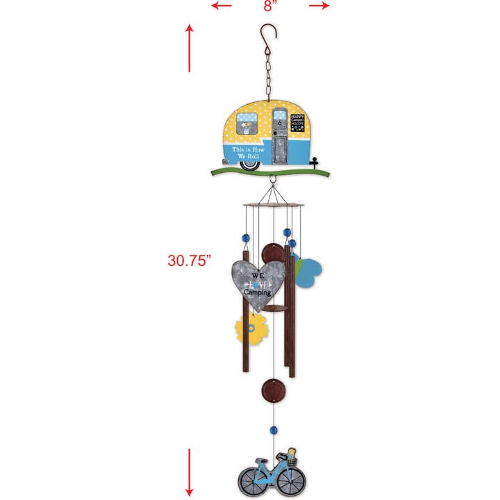 Sunset Vista Designs - Wholesale Wind Chime - Blue Camper Chime1