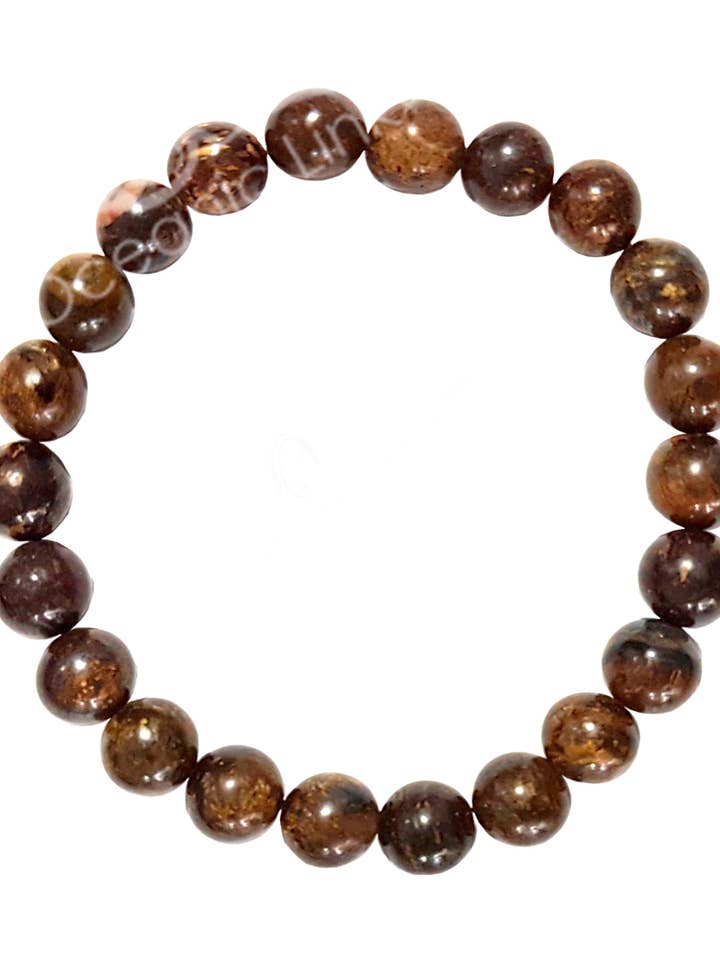 (PC)ARMBÅND - AXINIT/BRONZIT (8-8,5 MM) 7,15-7,25" for engroshandel hos Oceanic Linkways Inc