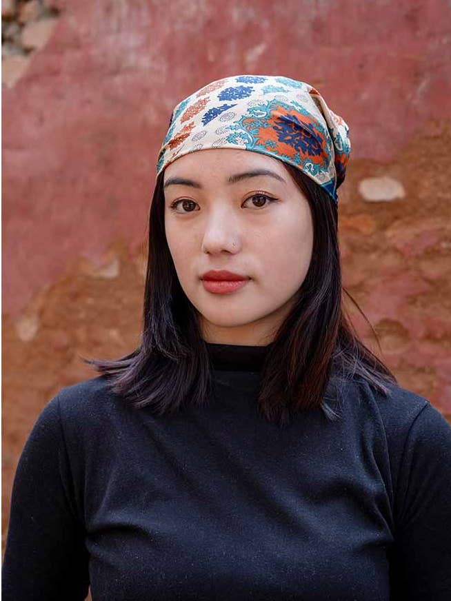 Återvunnen Sari-sidenbandana för wholesale av Ganesh Himal Trading