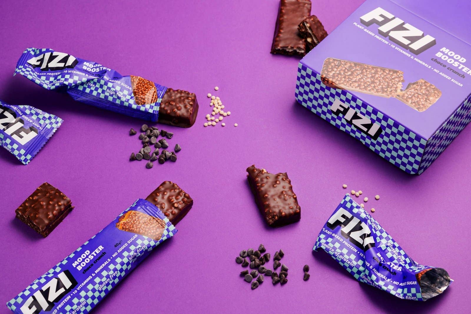 FIZI - Wholesale Snack Bar - MOOD BOOSTER “CHOCO CRUNCH” 12 X 40G5