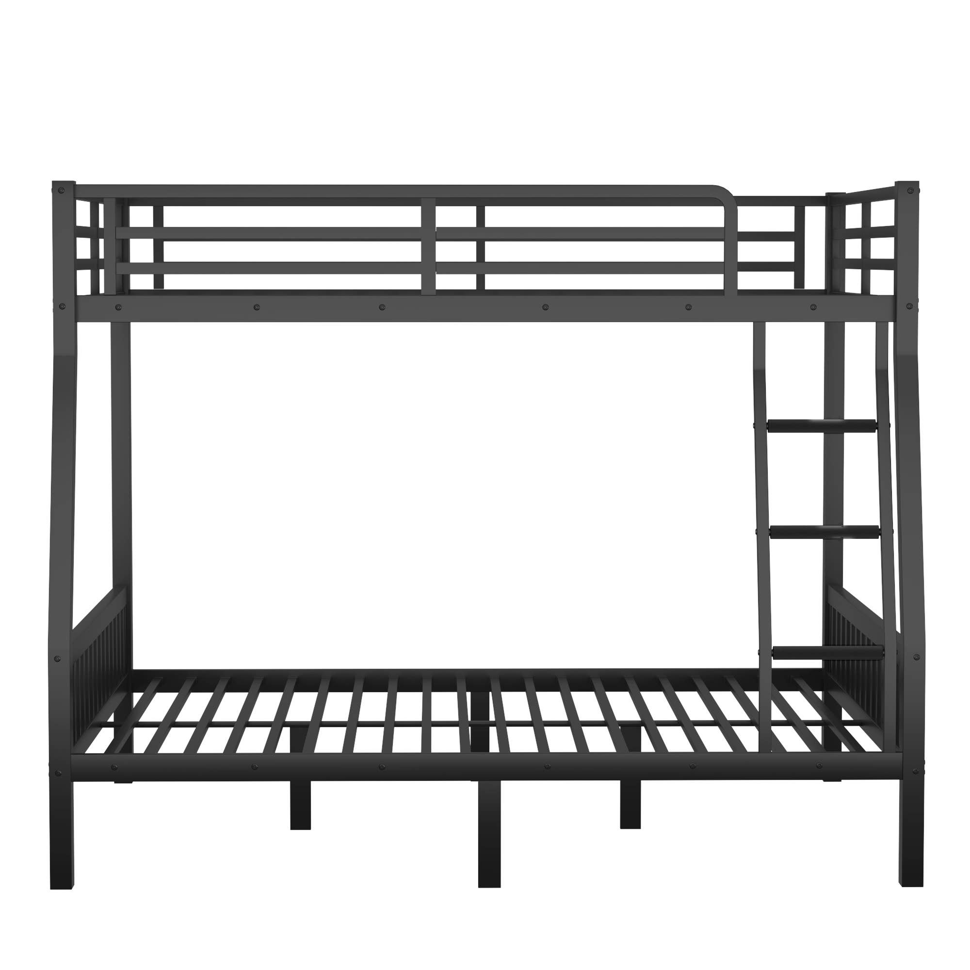 39F Inc. - Wholesale Bed - Full XL Over Queen Metal Bunk Bed with Ladder, Black8