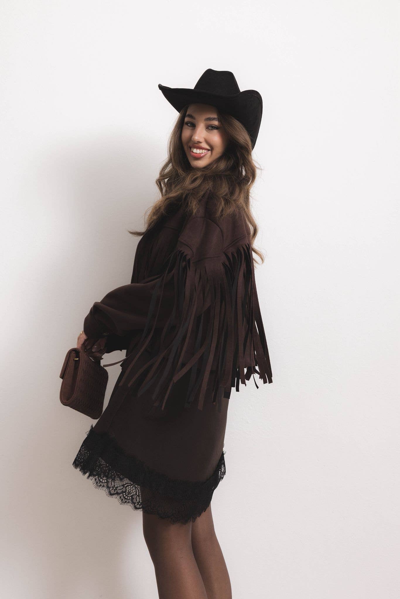 ADORA - Wholesale Jacket - Women's - Suede jacket with fringes4