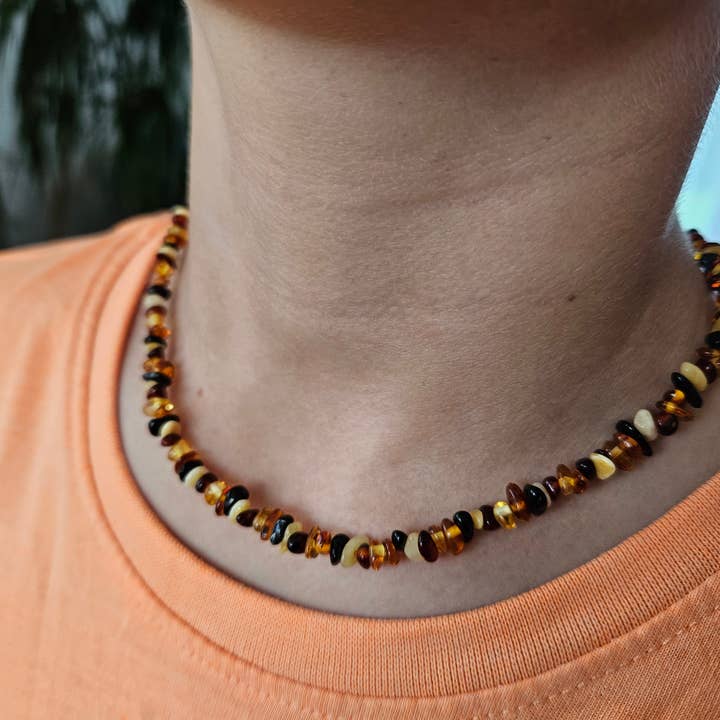 AmberLithuania - Vente Collier de perles - Collier en ambre naturel de la Baltique pour guérison par les cristaux8