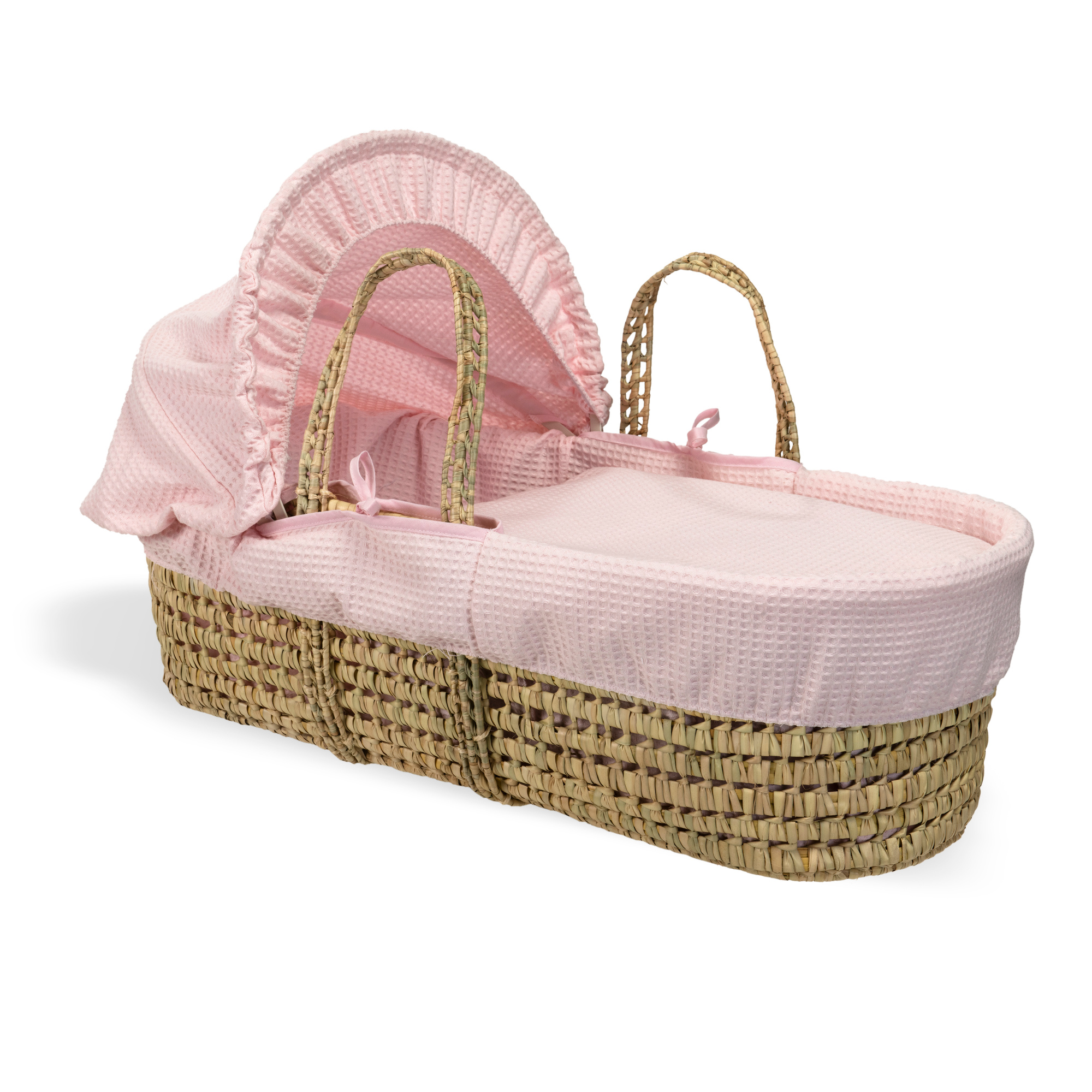 Clair De Lune - Wholesale Bassinet - Baby - Waffle Palm Moses Basket2