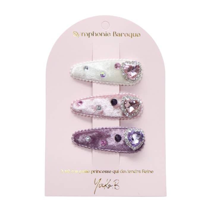 Premium Children's Barrettes - Baroque Symphony for wholesale by Yuko B