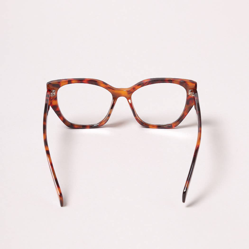 12 VERSCHILLENDE KLEUREN Modieuze bril met helder montuur en heldere lens voor groothandel op Faire9