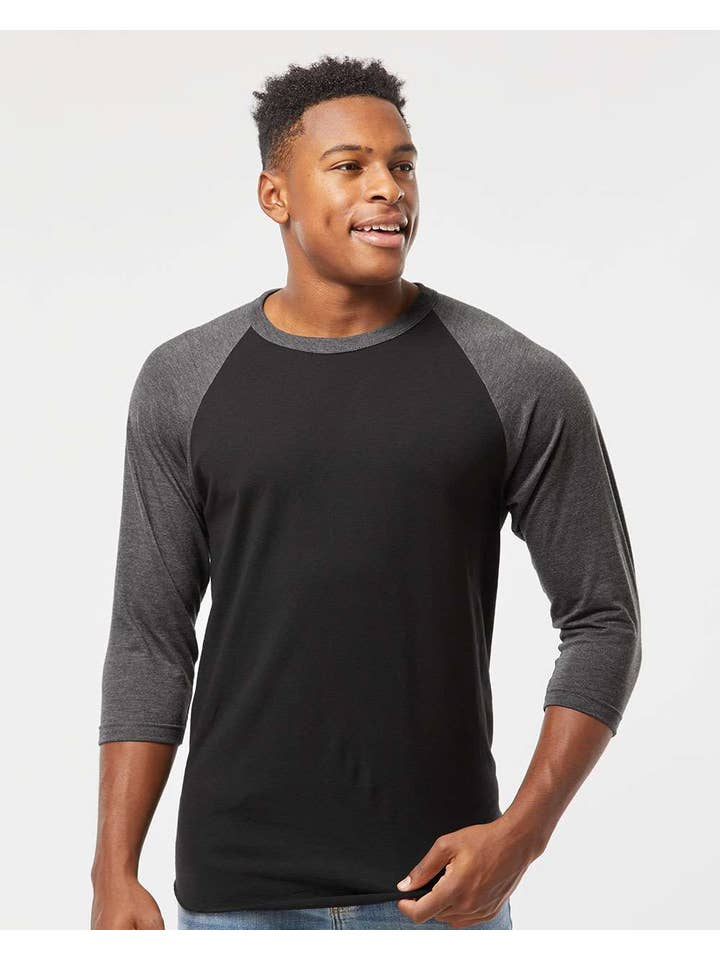 Lucky Avocado - Wholesale T-Shirt - Men's - Unisex Fine Jersey Raglan T-Shirt2