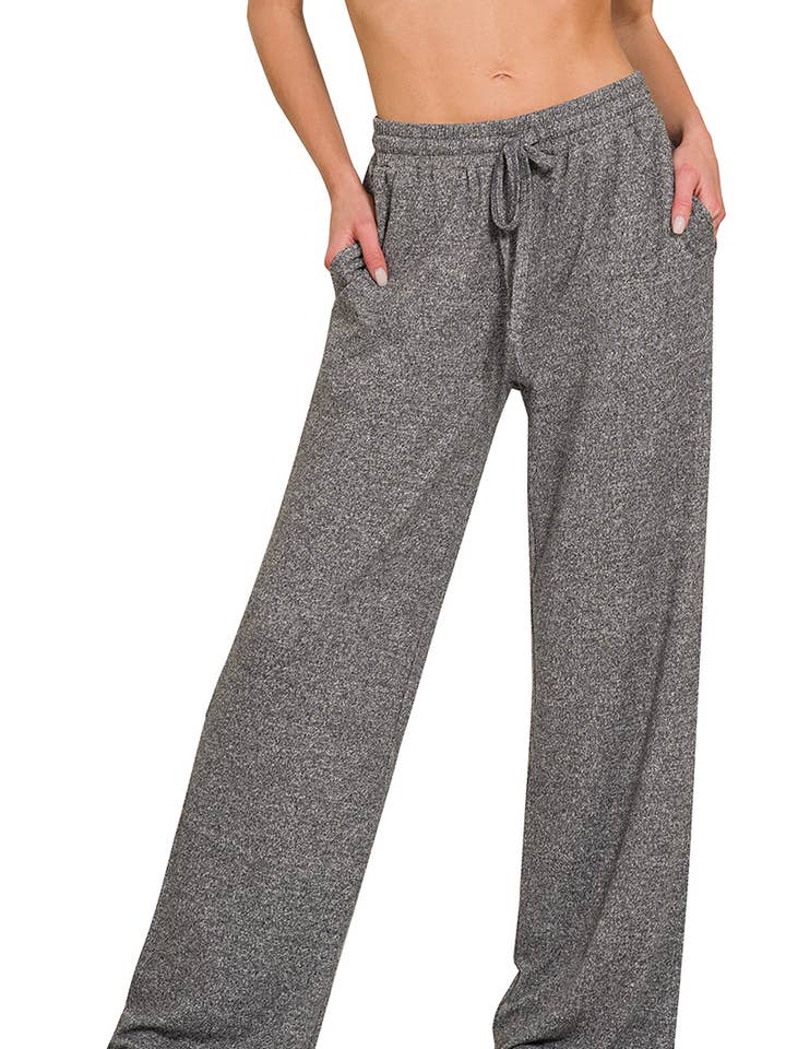 Pantalon large à taille élastique et cordon de serrage .SI-26312 pour la vente par 42POPS