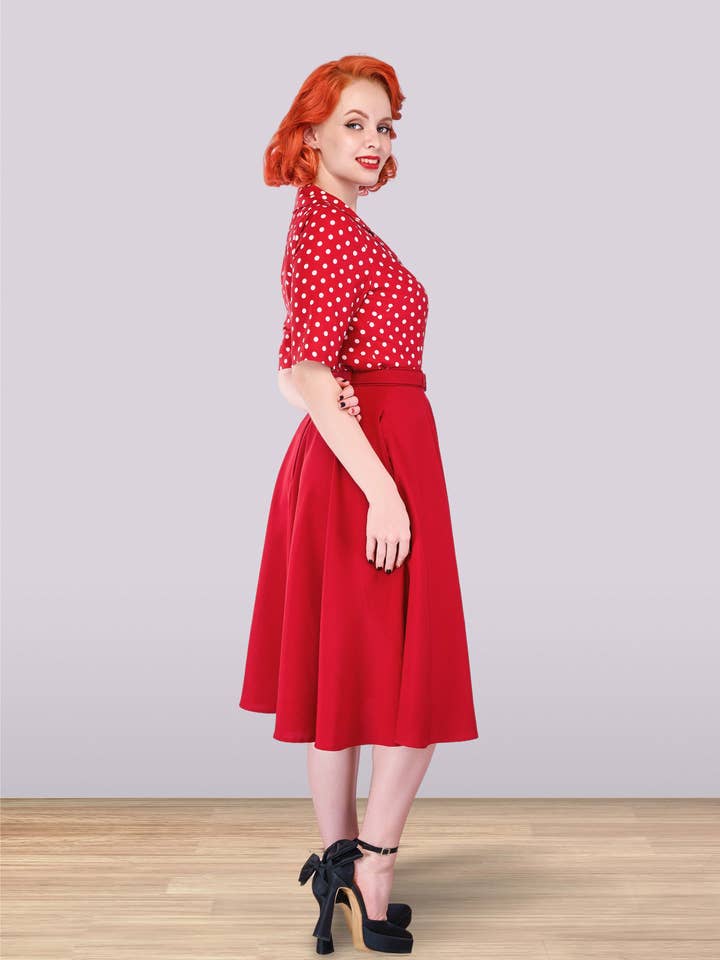 Christine Skirt Red for wholesale on Faire2