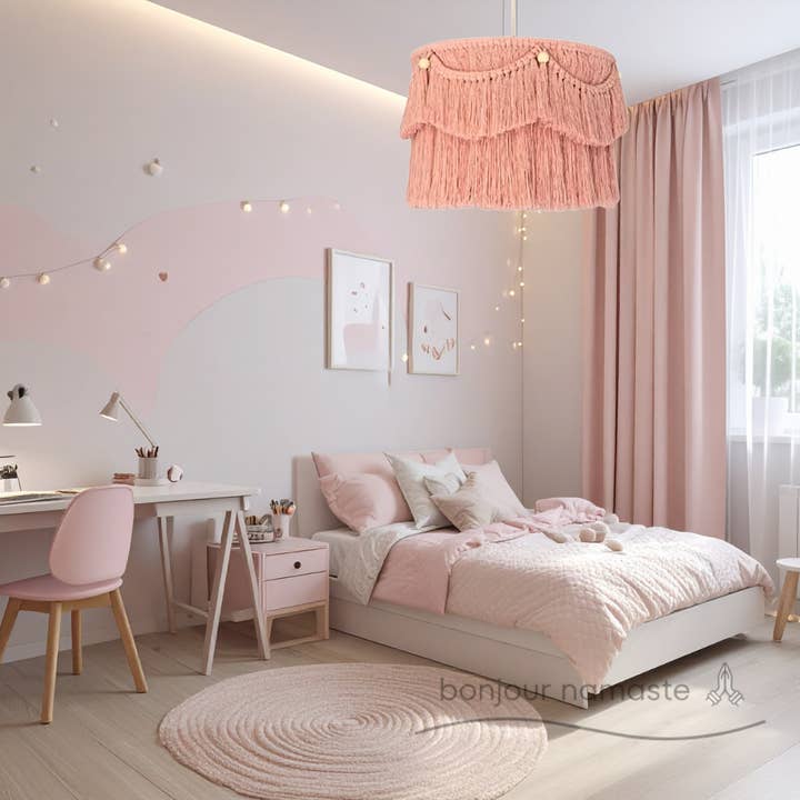 Candeeiro de Teto em Macramé Feito à Mão | Iluminação Moderna de Destaque por atacado de Bonjour Namaste