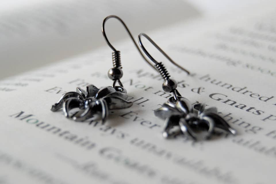 Enchanted Leaves - Vente Boucles d'oreilles pendantes - Boucles d'oreilles Spoky Spider3