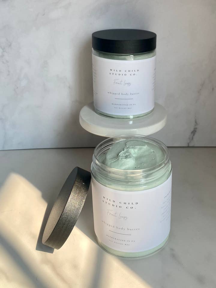 Beurre corporel fouetté Fruit Loops pour la vente par Wild Child Studio Co