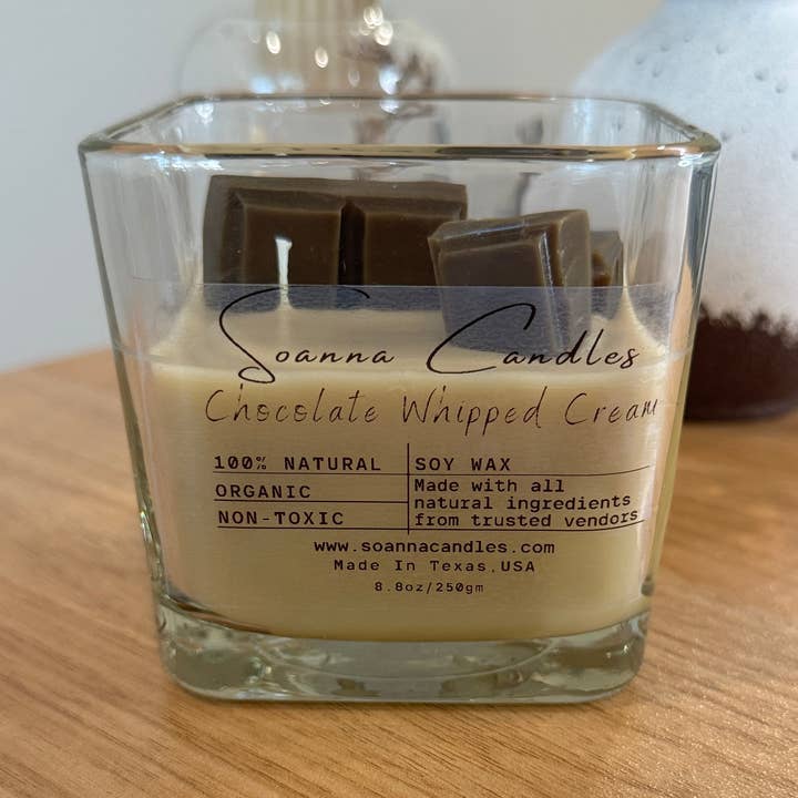 Chocolate Whipped Cream Scented Candle for wholesale by Soanna Candle Co.