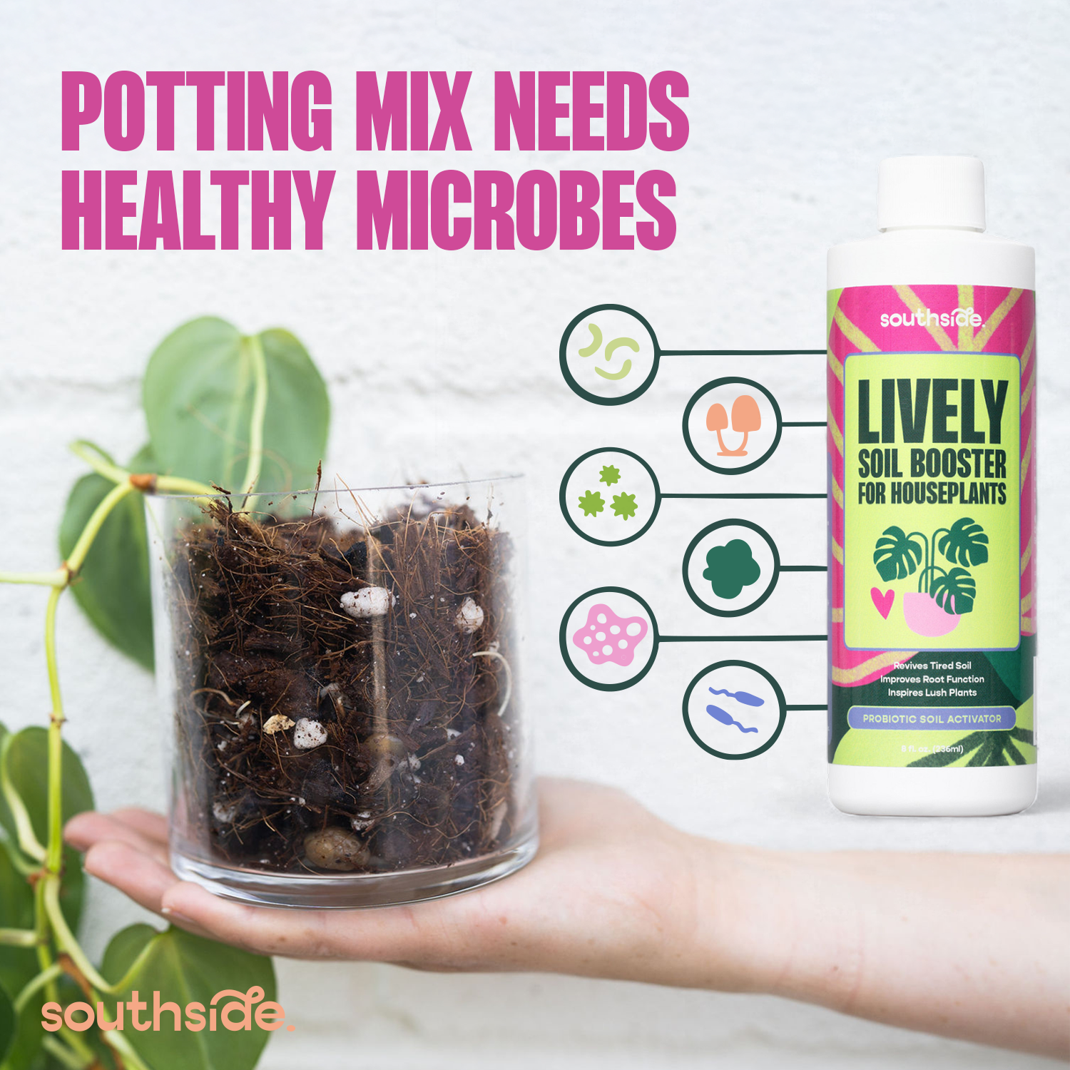 Southside. - Vente Engrais - Booster de Sol Vivant pour Plantes d'Intérieur2