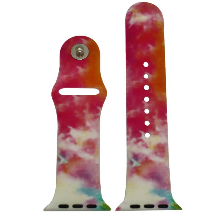 Time World USA - Wholesale Watch Band/Strap - Unisex - Tie Dye Printed Silicone Apple Watch Band