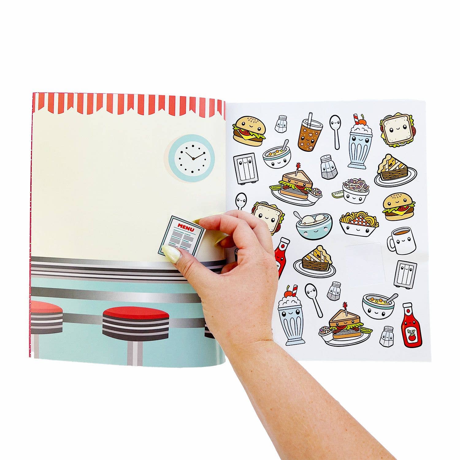 Pipsticks - Wholesale Sticker - Draw-Along Food Sticker Book8