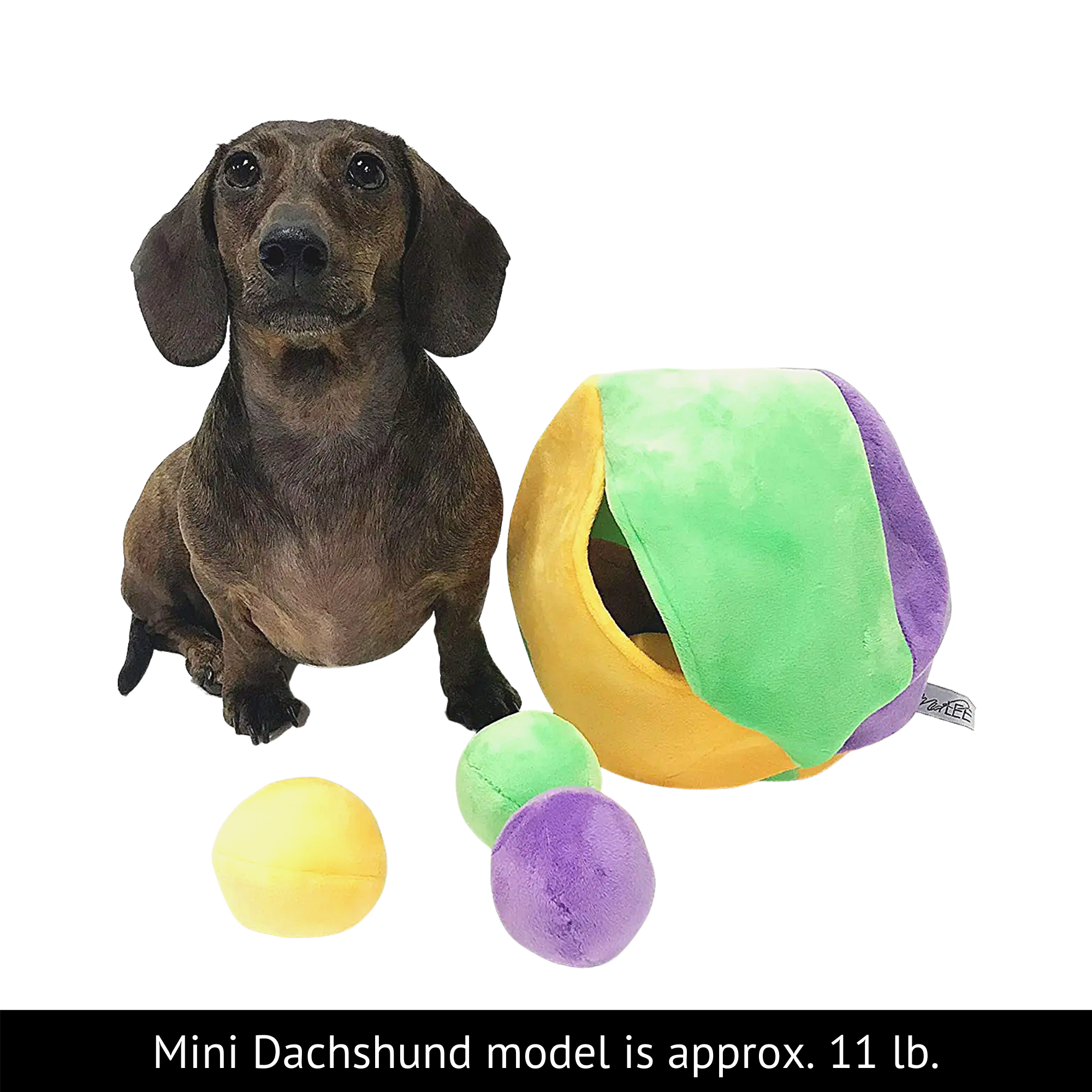 Midlee Designs - Wholesale Speeltje - Hond - Midlee Hide a Ball Dog puzzel speelgoed met pluche pieperballen7