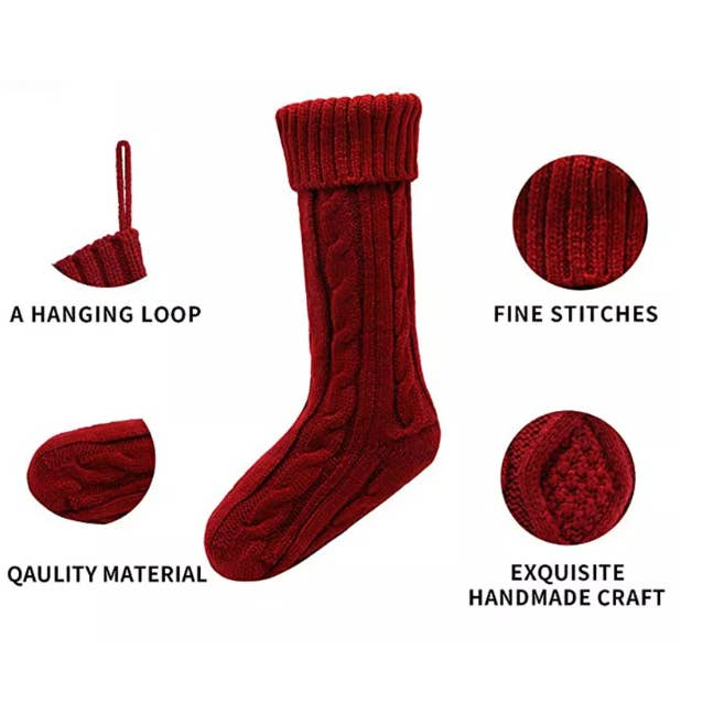 Bash – wholesale Holiday Stocking – Christmas Stockings, Cable Knit Stockings2
