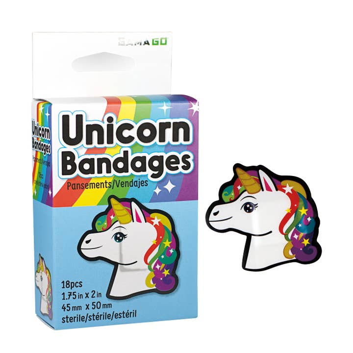 AQUARIUS, GAMAGO, ICUP, & ROCK SAWS by NMR Brands - Wholesale Bandaids/Bandages - Kids & Baby - Unicorn Adhesive Bandages