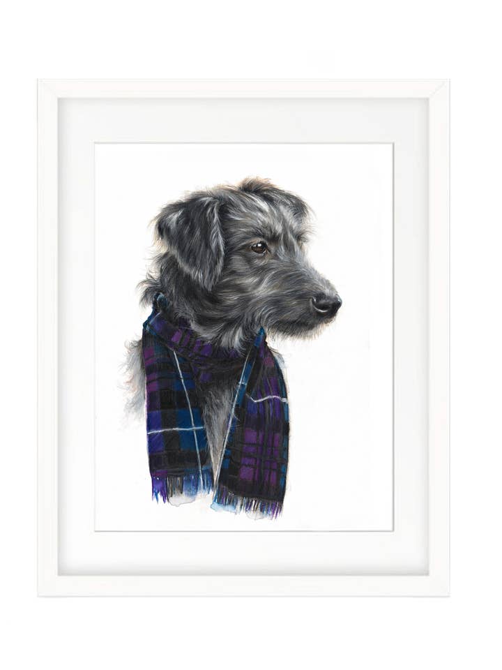 Wee Deerhound (impresión artística) | Scottish Deerhound para venta al por mayor de Art by Lana Mathieson