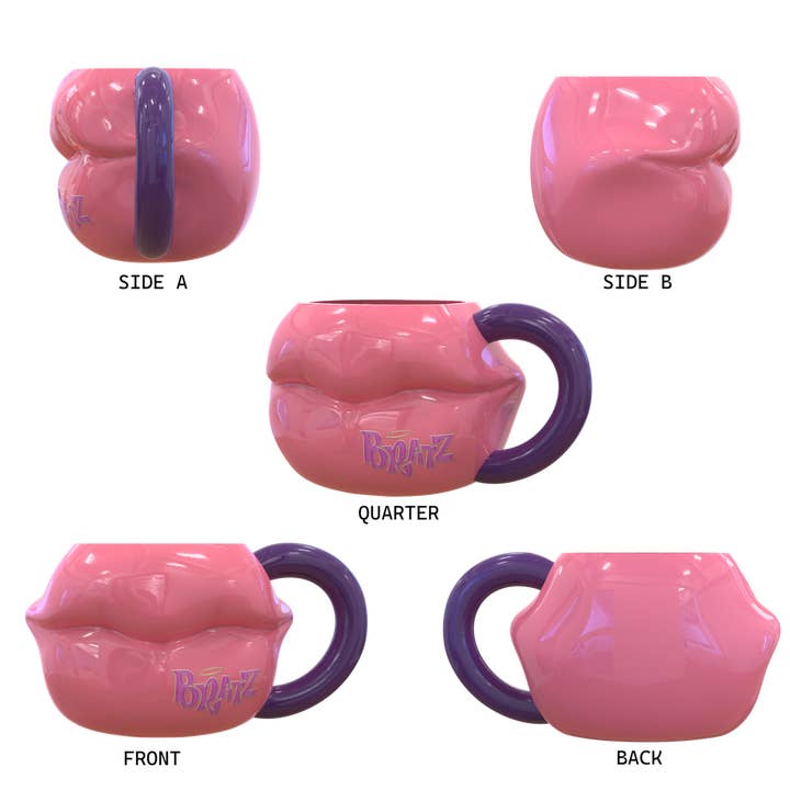 Bratz Lips Ceramic 3D Sculpted Mug for wholesale by Silver Buffalo