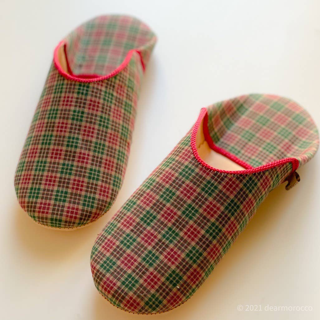 dear Morocco – Engroshandel Slippers - Dame – Marokkanske læderbabouscher // FABRIC sæt3